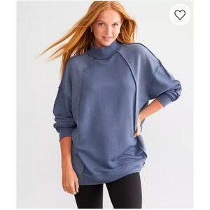 BUCKLE Fitz+Eddi Mock Neck Pieced Top OS